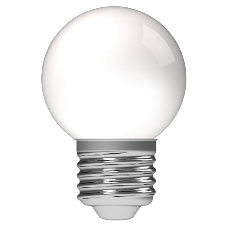 LED buitenlamp E27 warmwit 2700K - 1W 40 lumen - G45 IP44 spatwaterdicht - mat opaal Łatwy zwrot