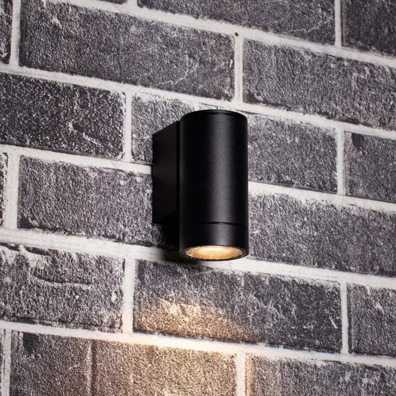 Kup teraz LED's Light Muurlamp voor buiten - GU10 fitting - IP44 waterbestendig - Antraciet - Model Carpi