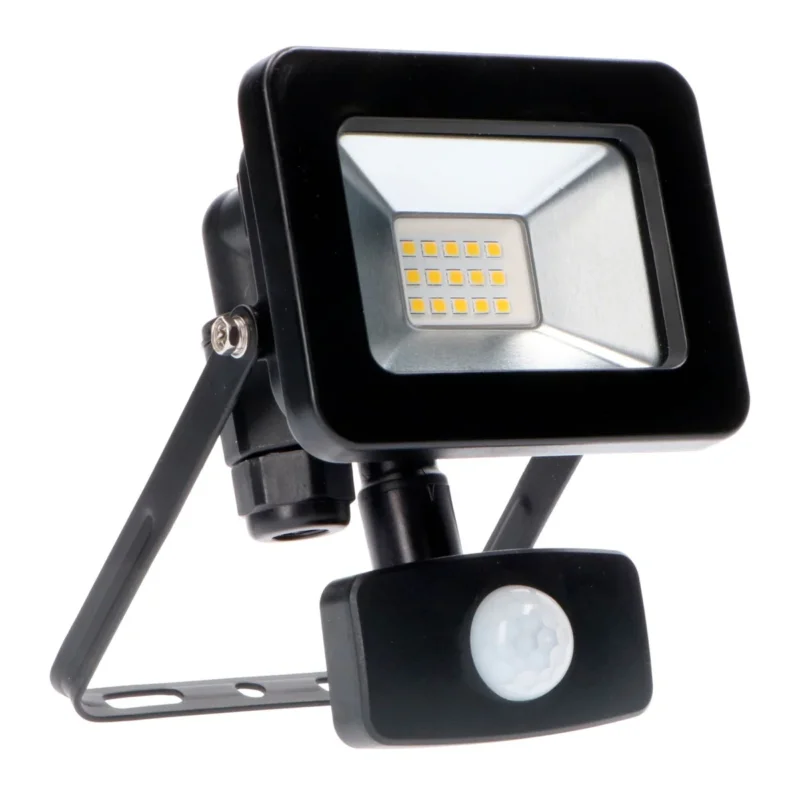Popularny LED schijnwerper koelwit 4000K met bewegingssensor - 10W 1100 lumen - IP44