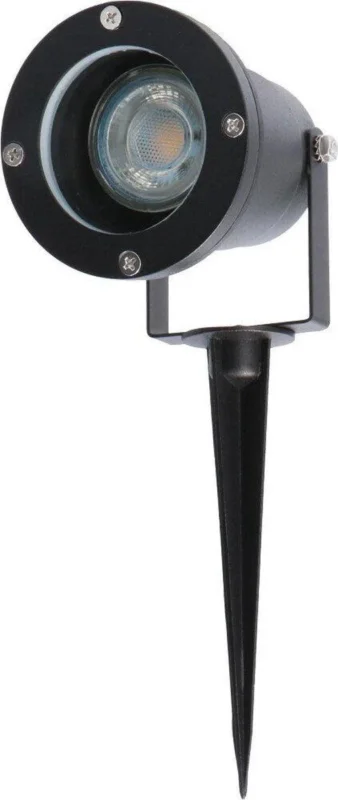 Wyjątkowa oferta LED Prikspot GU10 - Kantelbaar 360° - IP54 - 150cm Kabel - Zwart