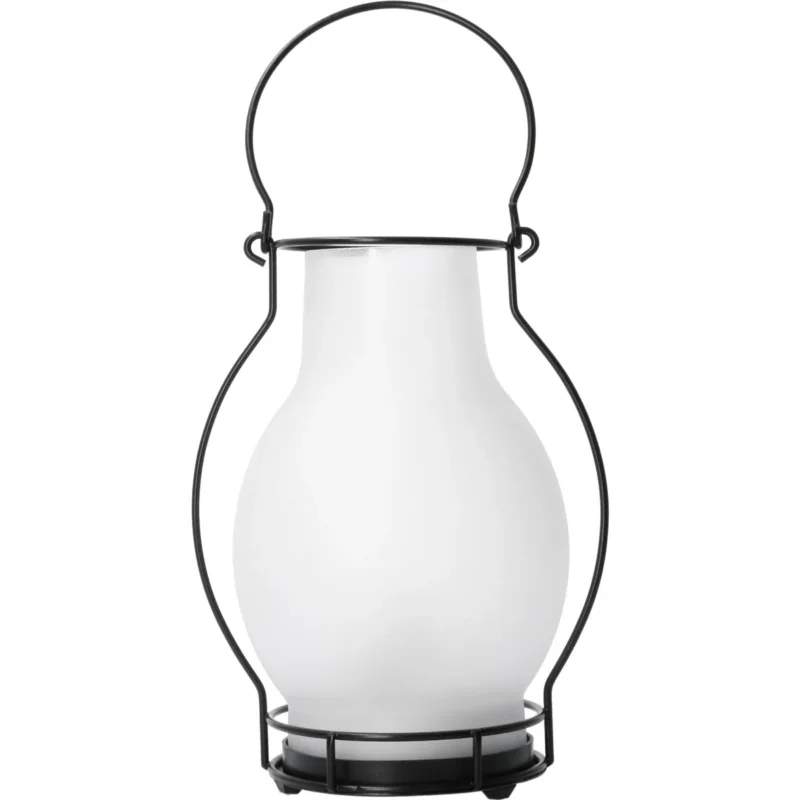 LED Solar olielamp 3 lumen - Extra warmwit 2700K - Sensor - IP44 - 28cm - Glas Popularny