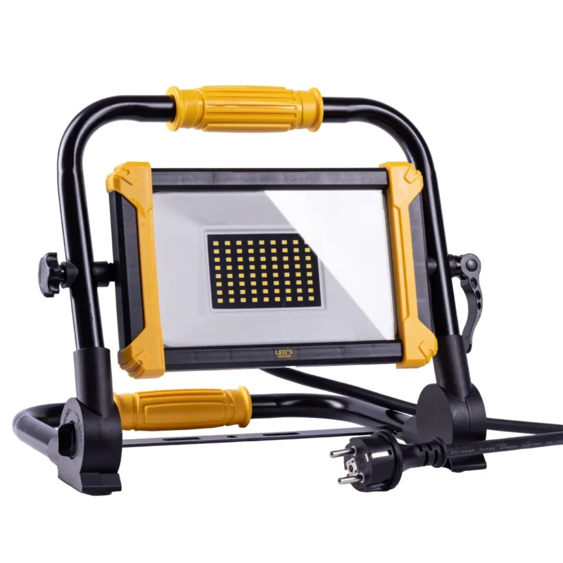 LED Bouwlamp Opvouwbaar - 6500 Lumen - 50W - Koelwit 4000K - IP65 IK08 - Vervangt 500W Halogeen - 5m Kabel Obniżka ceny