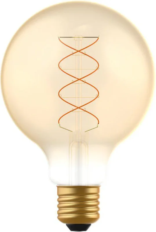 LED Filament Lamp E27 Dimbaar 250 lumen - 4W - Extra Warmwit 1800K - G95 Globe - Goud Tylko dziś