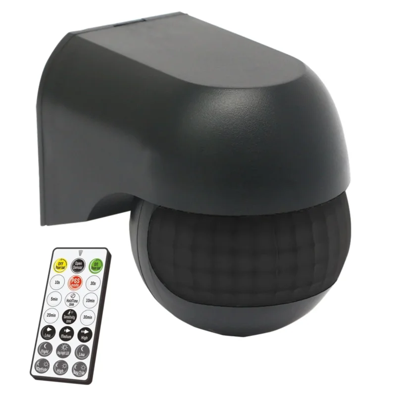 LED's Light 2-in-1 Bewegingsmelder met Afstandsbediening - Detecteert schemer en beweging - Zwart Najlepsza cena