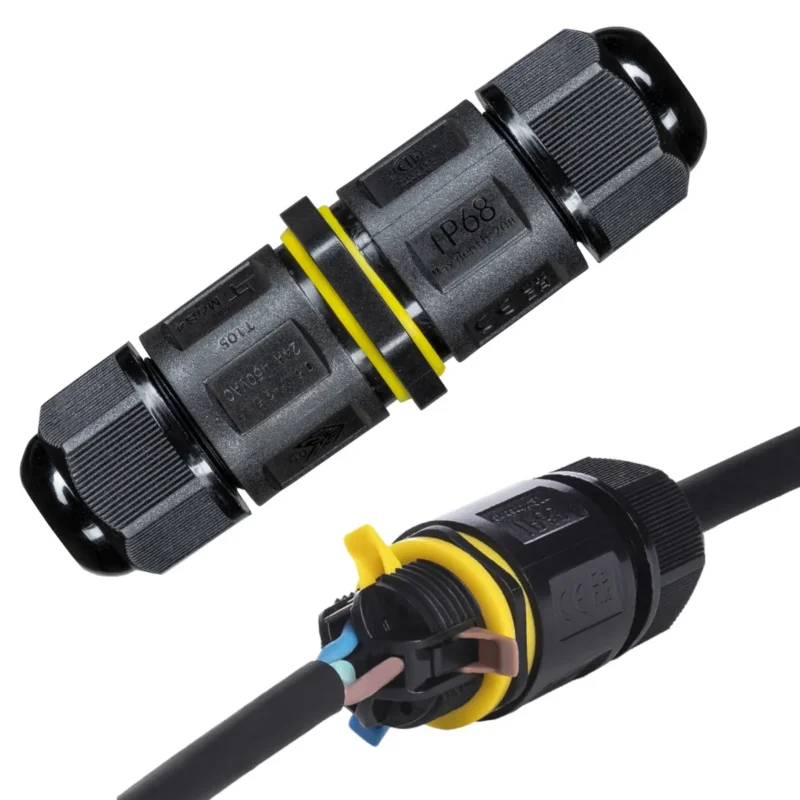 Hit sprzedaży Waterdichte Kabelconnector IP68 - I-Connector 3P - Hefboomklem - Voor Kabels 4-11mm - Zwart