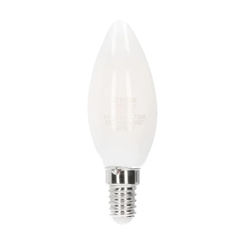 Ostatnie sztuki LED kaarslamp E14 warmwit 2700K - 4.5W 423 lumen - mat glas
