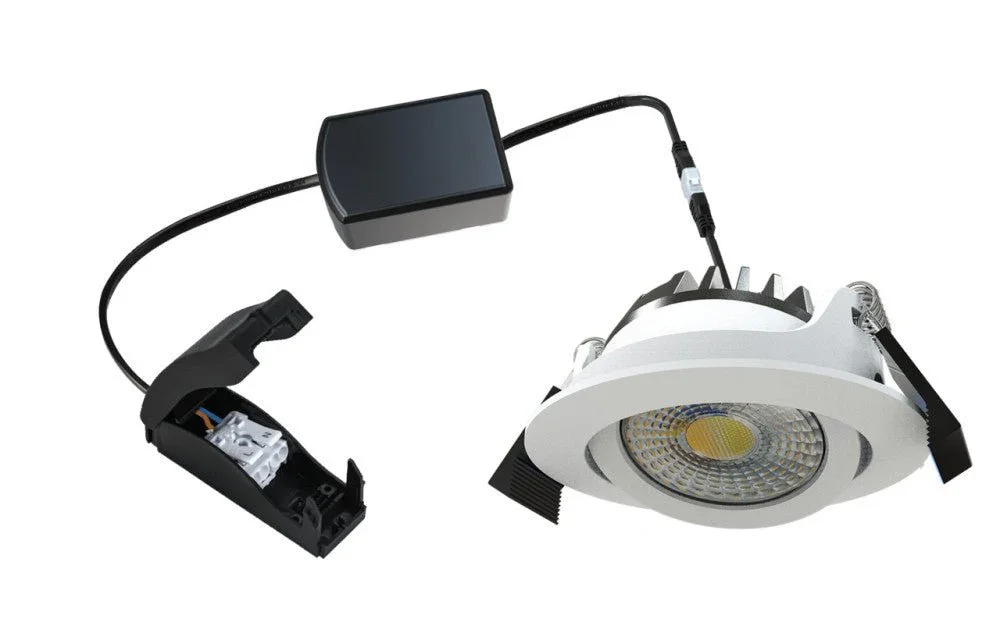 LED Inbouwspot Dim to Warm - 350 lumen - 5W - 1800K-2700K - 60° - IP54 - Wit Zamów teraz