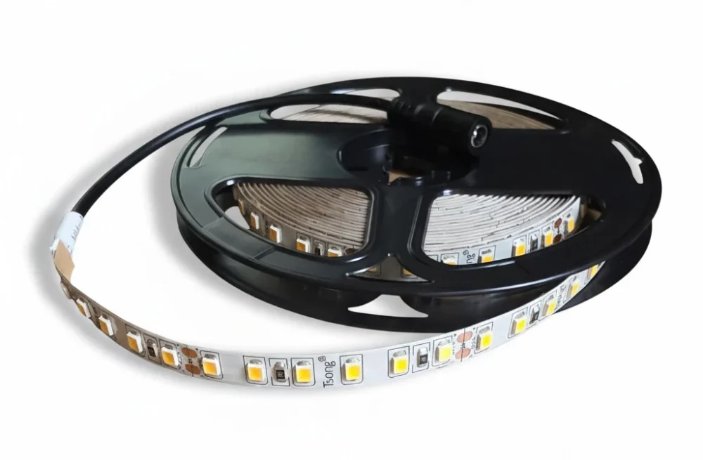 Kup online LEDstrip warmwit 3000K 5 meter | 24V DC - 9.6W - 120 LED's/m | binnenshuis IP20 | dimbaar