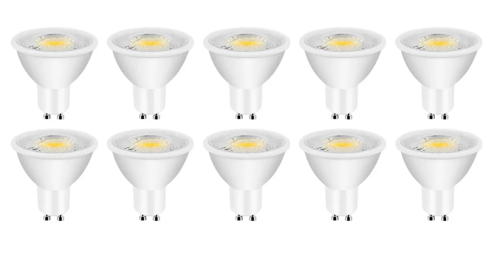Wyjątkowa oferta GU10 spot - LED 8W=60W - 680 Lumen - warmwit 2700K - 10 stuks