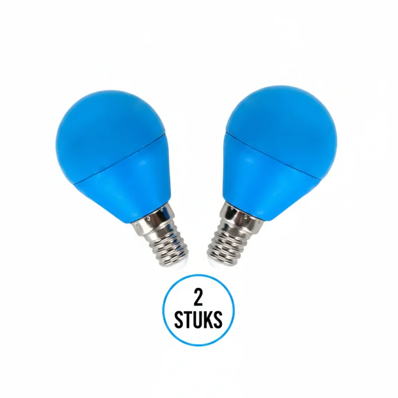 Dodaj do koszyka G45 kogellamp blauw 2 stuks - E14 LED lamp 4W=30W gloeilamp - 230V