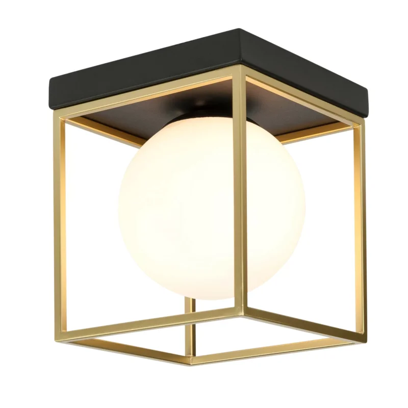 Do wyczerpania zapasów Plafondlamp Highlight Sorrento Zwart Goud