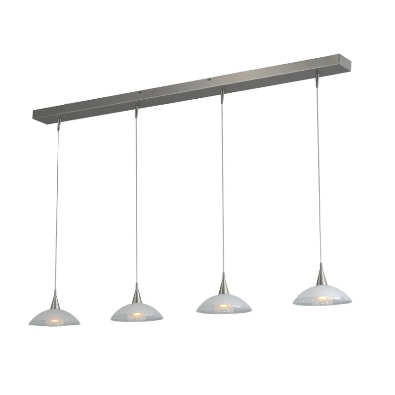 Masterlight Hanglamp Melani 4Lichts Staal Tylko do końca tygodnia