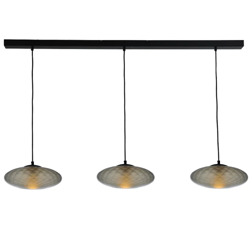 Hanglamp Masterlight Bottega 3L Smoke Glass 30CM Bezpieczna płatność