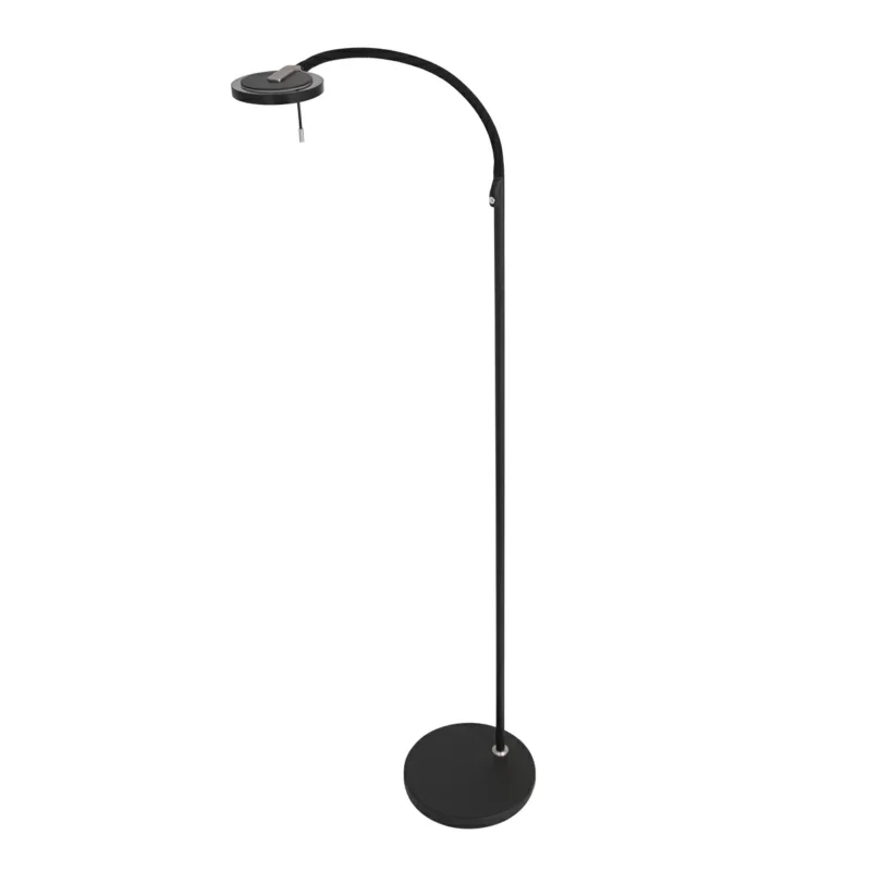 Vloerlamp Steinhauer Turound Flex Zwart Rook Glas Oferta limitowana