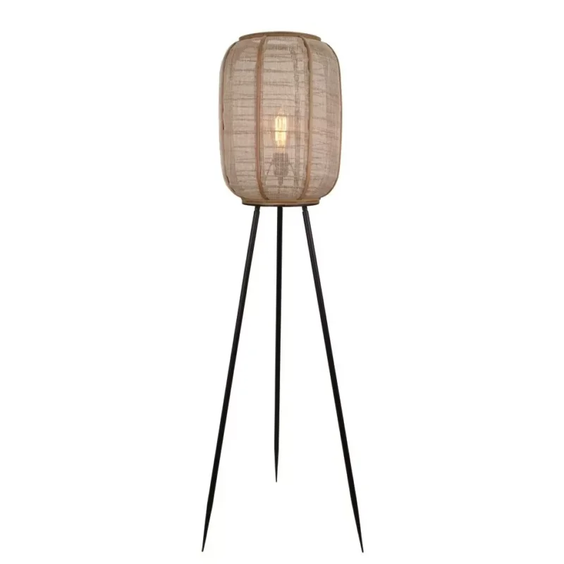 Vloerlamp Freelight Maglia 150cm Hout Linnen Ograniczona ilość