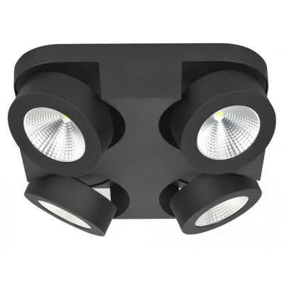 Dostępne od ręki Opbouwspot Highlight Montreal Led Zwart 4 Lichts