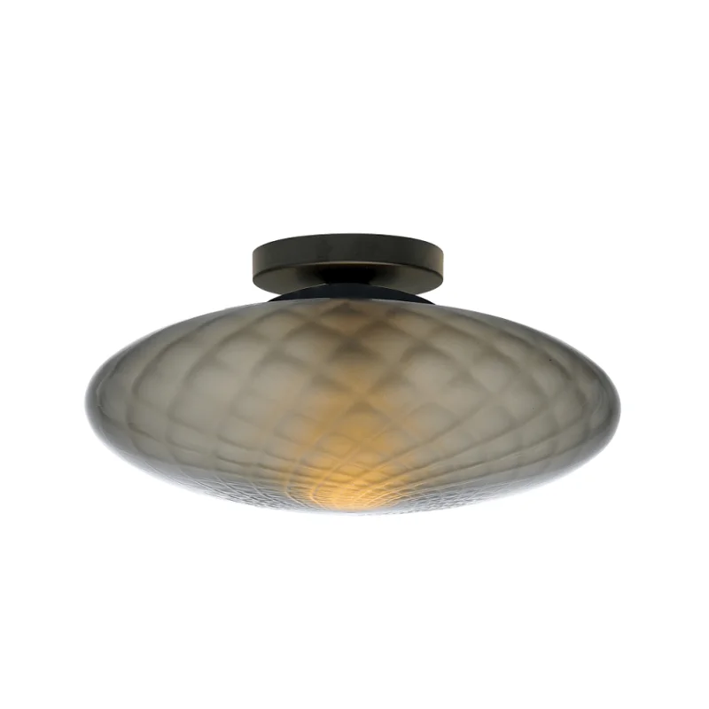 Nie przegap Plafondlamp Masterlight Bottega Smoke Glass 30CM
