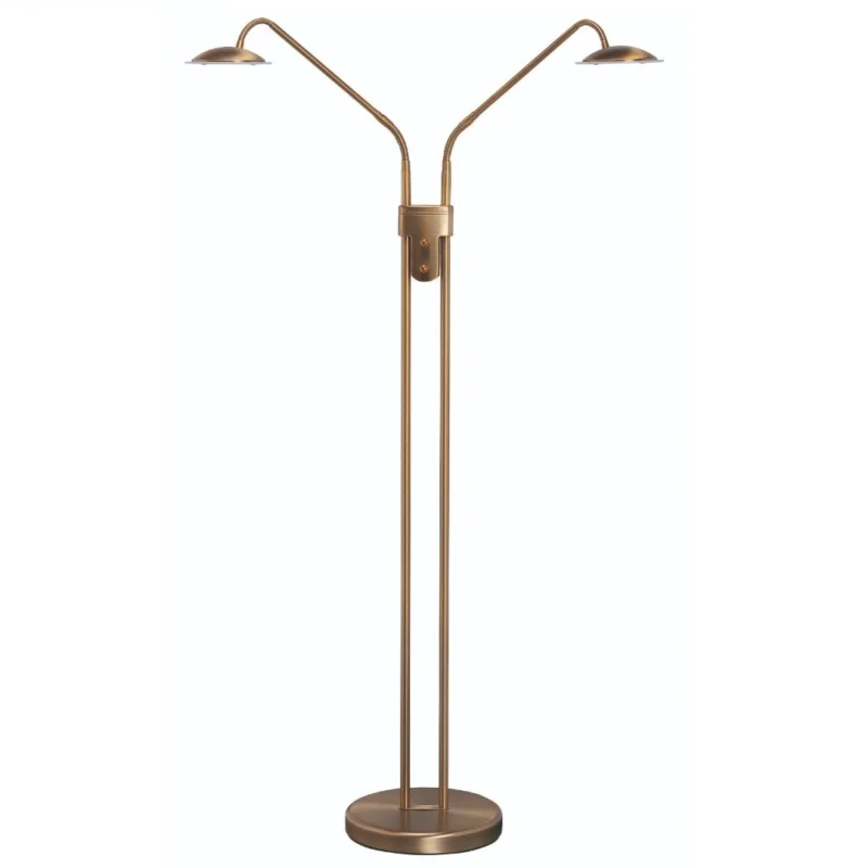Nowy Vloerlamp Highlight Jupiter Brons met 2 Dimmers