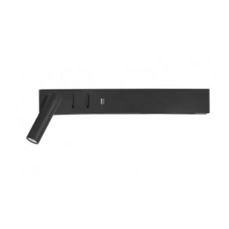 Wandlamp Vida Zwart Spot Links Darmowa dostawa