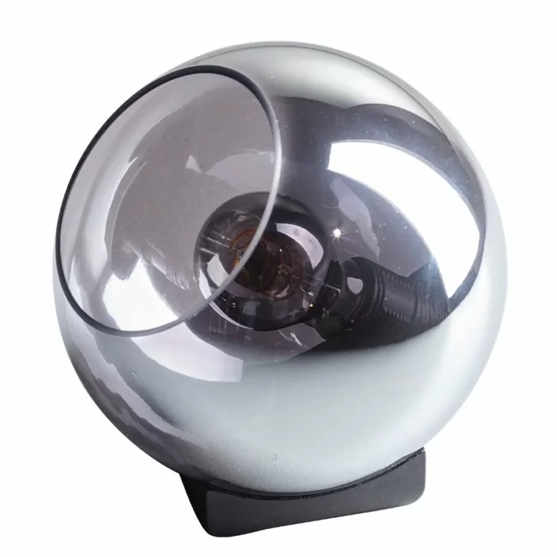 Taniej Tafellamp ETH Orb Rookglas 25cm