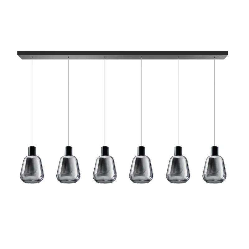 Promocja ETH Expo Hanglamp Gary Zes lichts Balk Rookglas