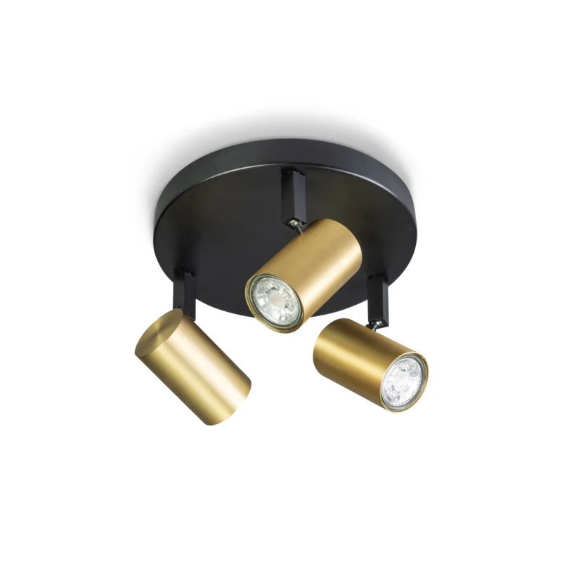 Premium ETH Expo Spotlamp The Common 3L Rond Zwart/Goud