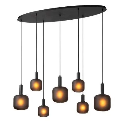 Hanglamp Lucide Eloise 7Lichts Ovaal Niska cena