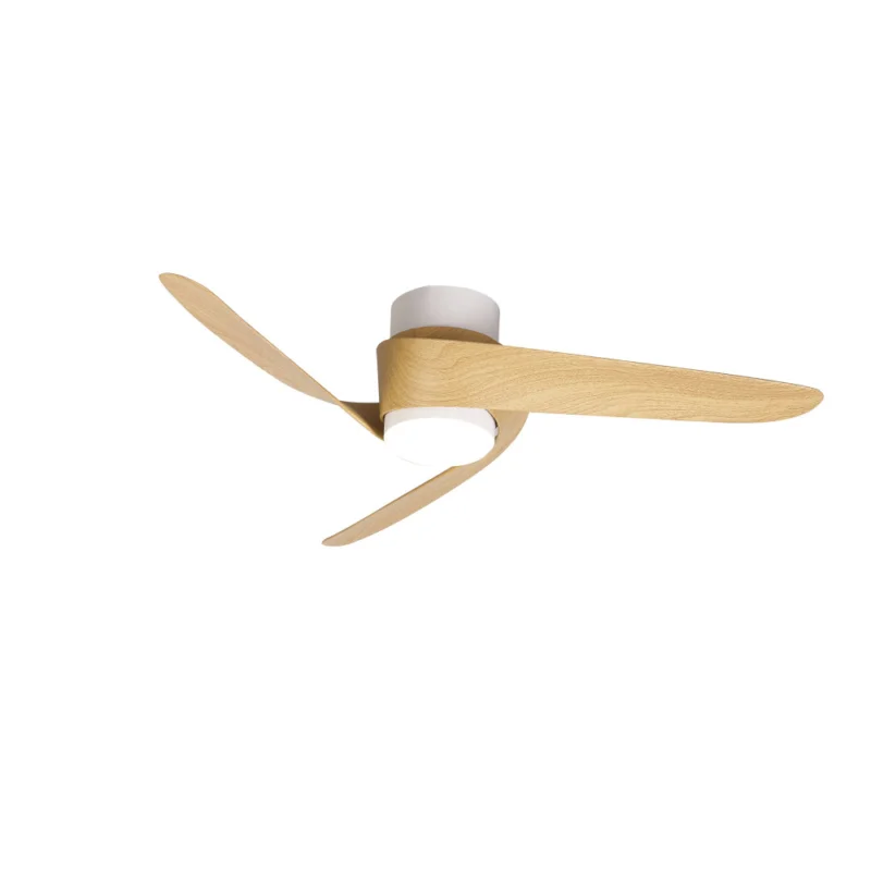 Kup online Plafondventilator Island Wit / Houtlook Met Licht Dimbaar