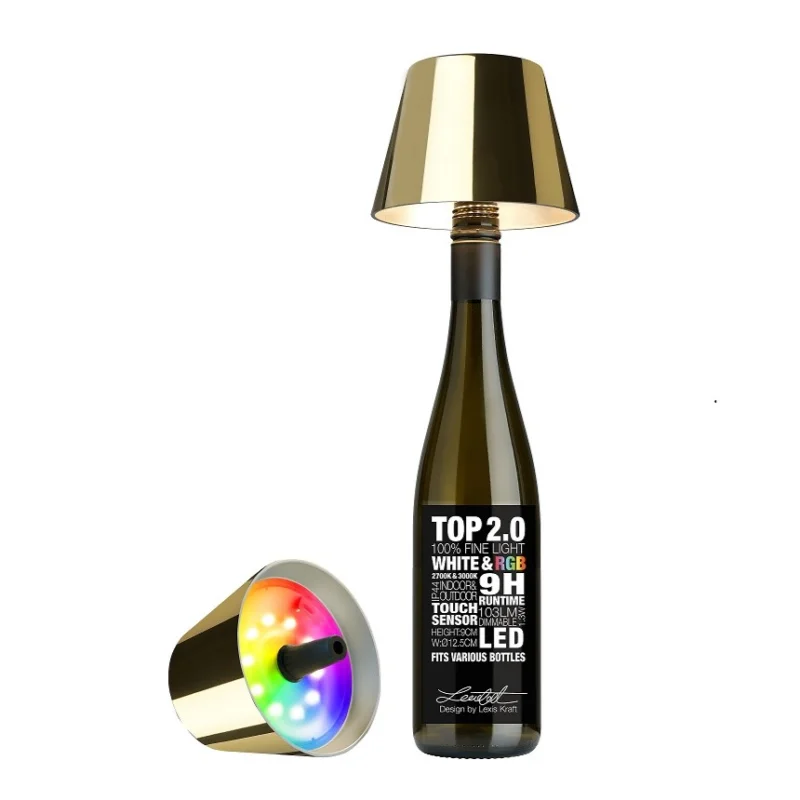 Ekspresowa dostawa Sompex Flessenlamp Top2.0 Goud Dimbaar en RGBW