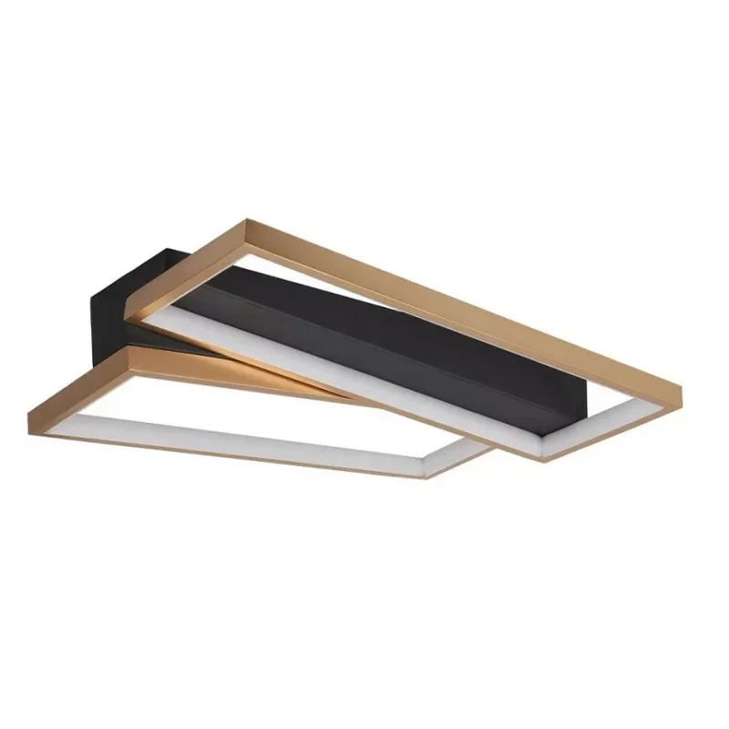 Najlepsza cena Plafondlamp Highlight Helios Zwart Goud Recht