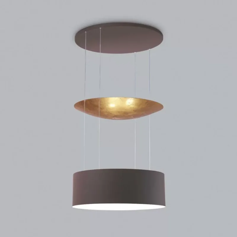 Hanglamp Icone Luce Eclisse Chocolade Bladgoud Darmowa dostawa
