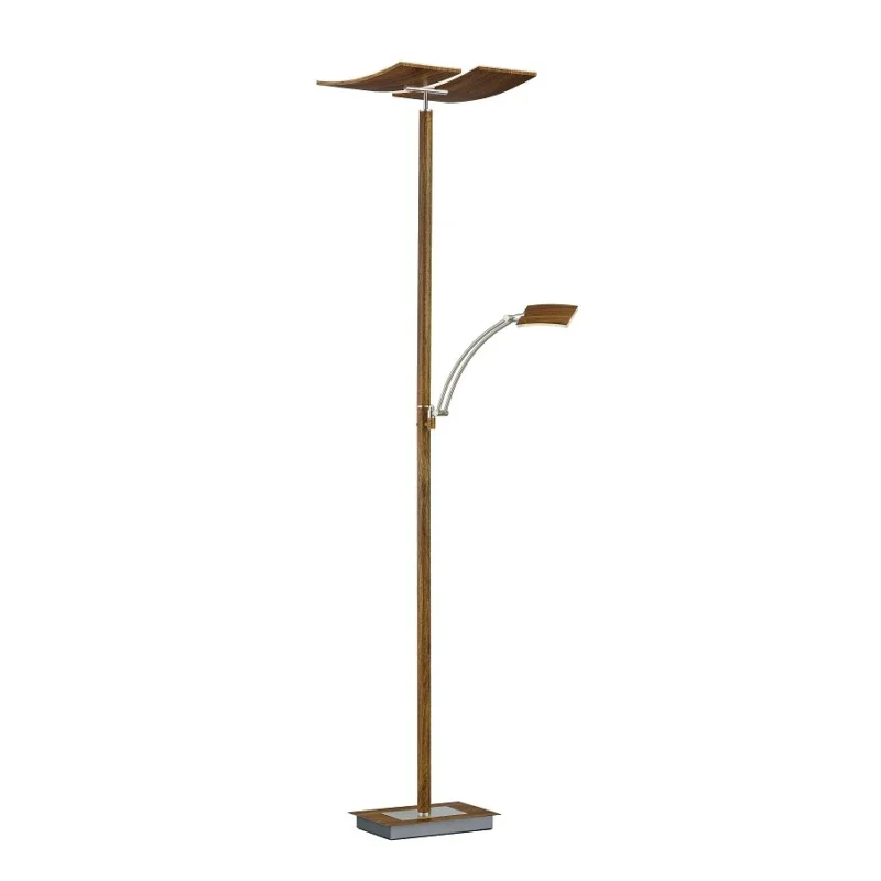 Sprawdź teraz Vloerlamp Houtlook Met Leesarm