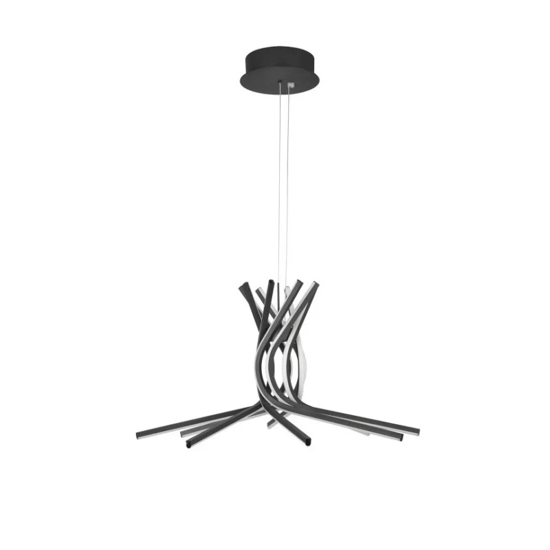 Wyjątkowa oferta Hanglamp Twister Led Zwart/Wit
