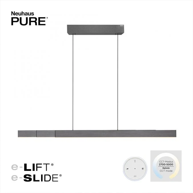 Hanglamp Paul Neuhaus Pure Moto Rise Uitschuifbaar Antraciet Nowość