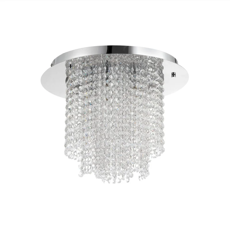 Plafondlamp Fontana Chroom met Kristalglas Sprawdź teraz