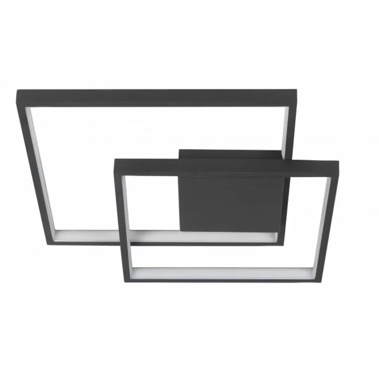 Plafondlamp Highlight Piazza Groot Zwart 3 Standen Dimbaar Nie przegap