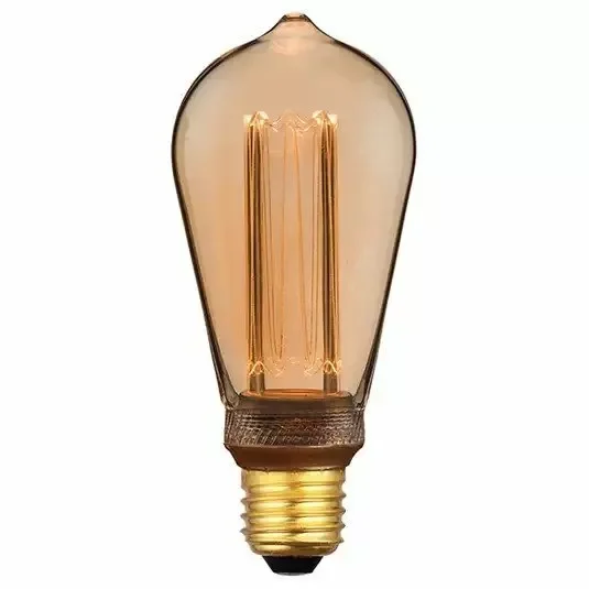 Dimbare Ledlamp 3Standen Goud ST64 Ograniczona ilość