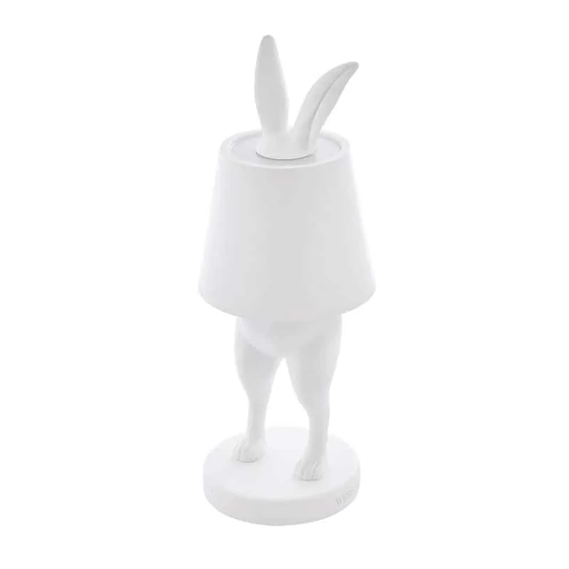 Tylko dziś Tafellamp Mini Hiding Rabbit Wit Oplaadbaar