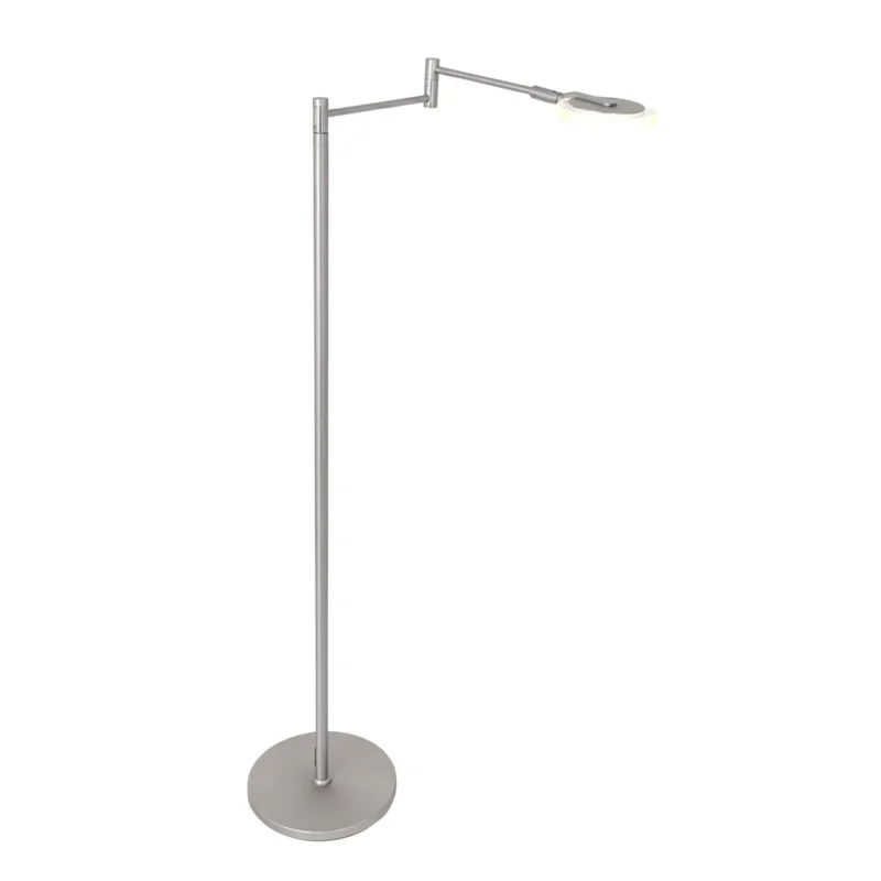 Vloerlamp Steinhauer Turound Staal Helder Glas Knik Popularny