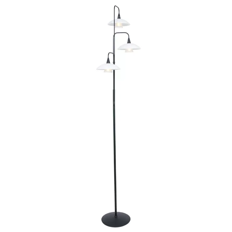 Promocja Vloerlamp Steinhauer Tallerken Zwart Met Dimmer
