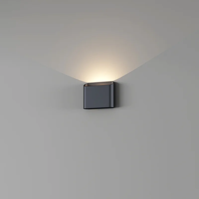 Nowość Wandlamp Diaz 1L Zwart Up of Down