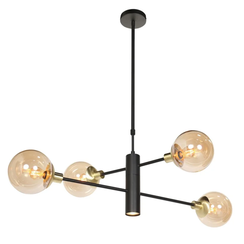Bezpieczne zakupy Hanglamp Constellation 3805ME Amber Glas