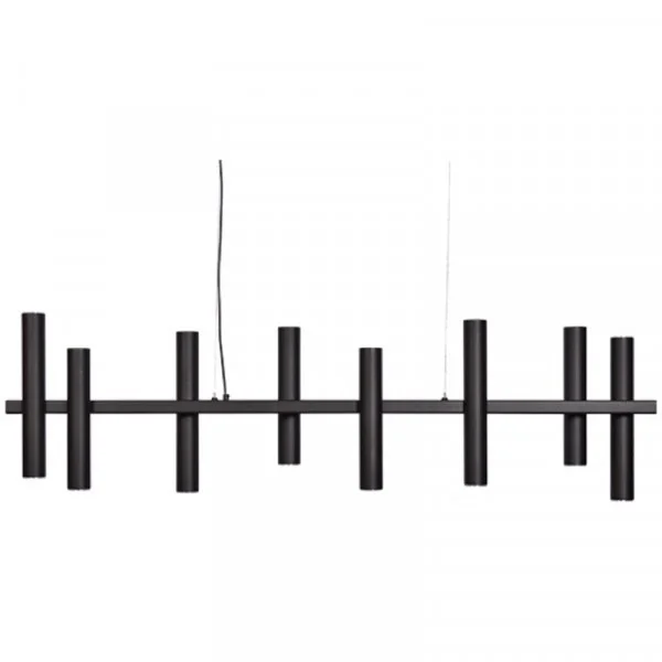 Rabat Hanglamp Ztahl Stelvio Zwart 140cm