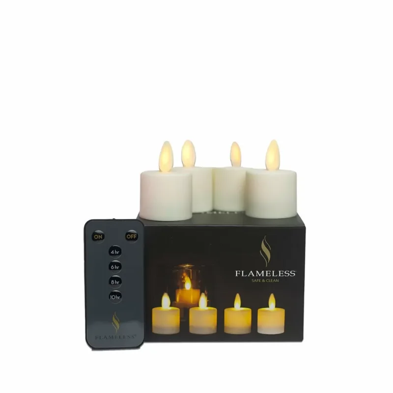 Promocja Flameless Kaars Set Theelicht 4stk