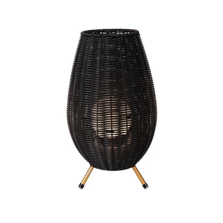 Wyjątkowa oferta Lucide Colin Tafellamp Klein IP44 Oplaadbaar + 3 Standen Dimmer Zwart