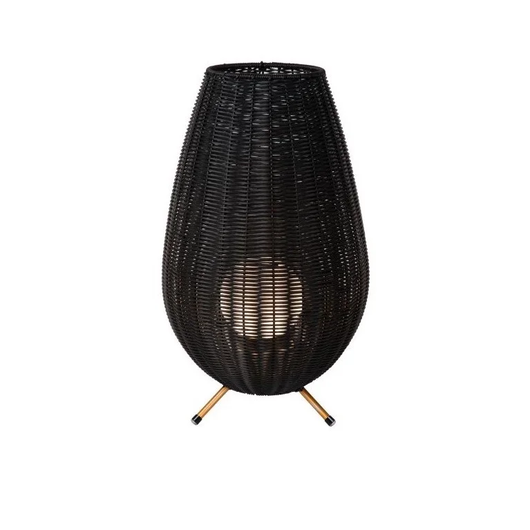 Lucide Colin Tafellamp IP44 Oplaadbaar + 3 Standen Dimmer Zwart Do wyczerpania zapasów