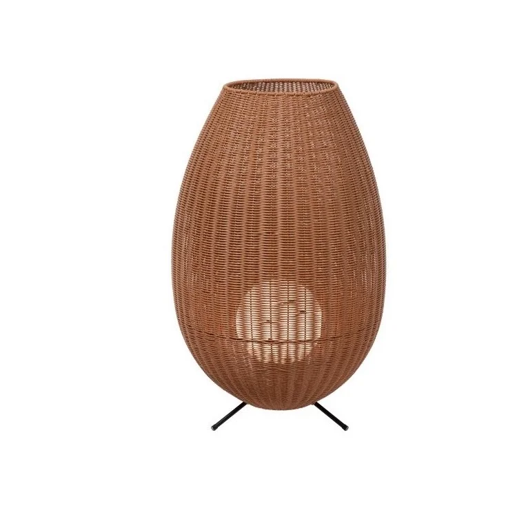 Nowy Lucide Colin Vloerlamp IP44 Oplaadbaar + 3 Standen Dimmer Naturel