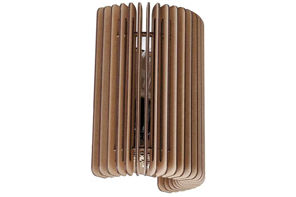 Wandlamp Edge 27cm Naturel Hout Hit sprzedaży
