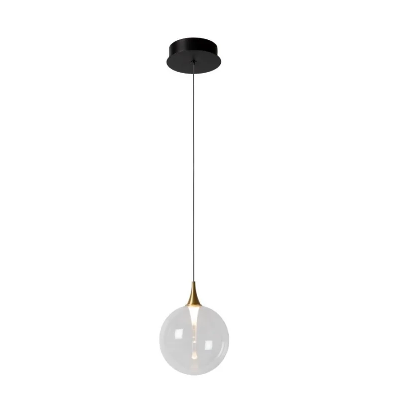 Szybka dostawa Hanglamp Lucide Gisela 1L met Transparant Glas