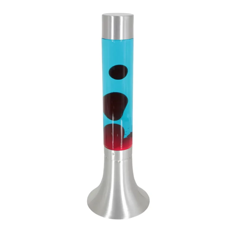 Darmowy zwrot Lava Lamp Cilinder Staal Rood